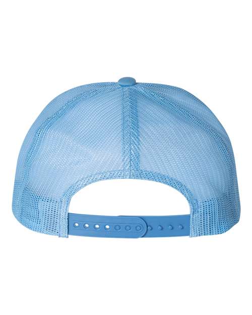 Classic Five-Panel Trucker Cap - Carolina Blue/ White/ Caroline Blue