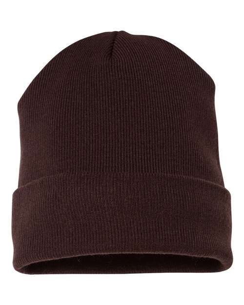 Cuffed Beanie - Brown