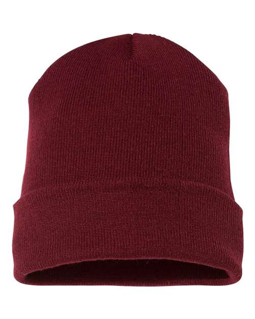Cuffed Beanie - Maroon