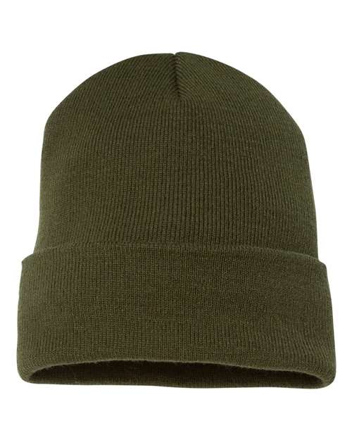 Cuffed Beanie - Olive