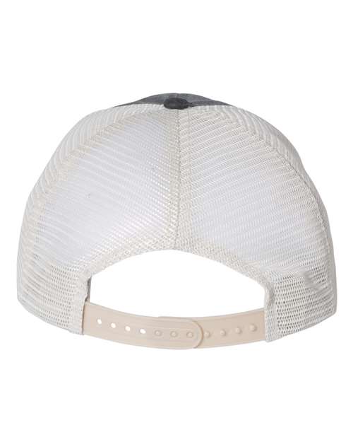 Pigment-Dyed Trucker Cap - Black/ Stone