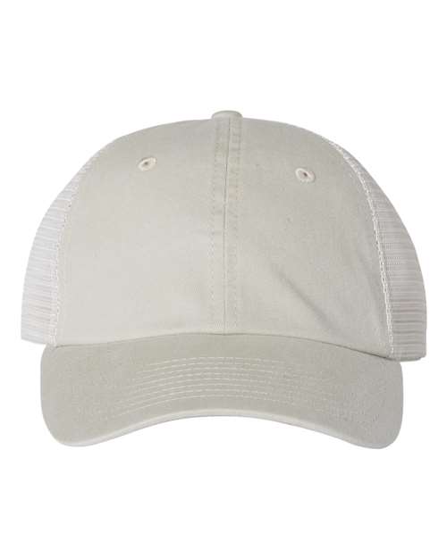 Pigment-Dyed Trucker Cap - Stone/ Stone
