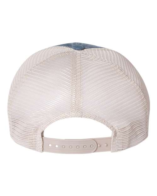 Pigment-Dyed Trucker Cap - Navy/ Stone