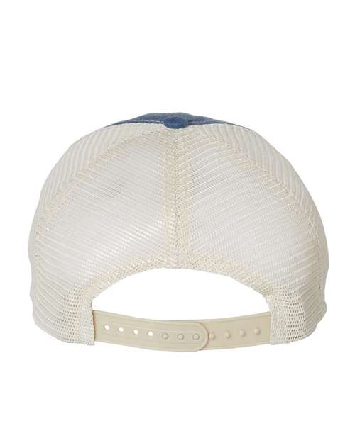 Pigment-Dyed Trucker Cap - Royal/ Stone
