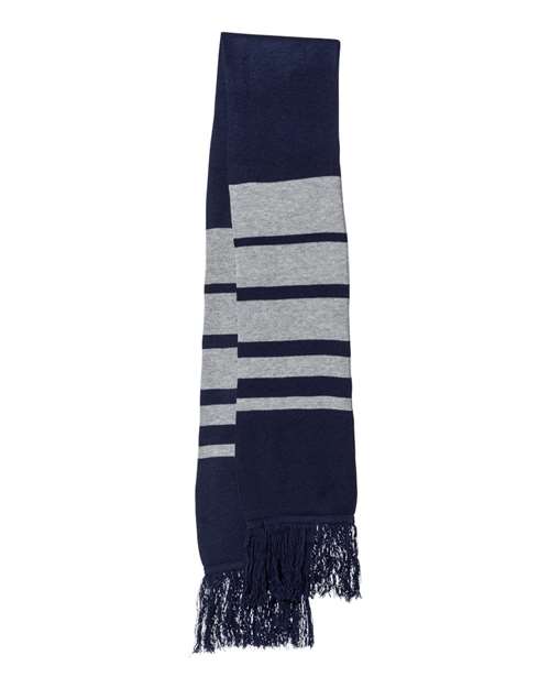 Soccer Scarf - Navy/ Heather Grey