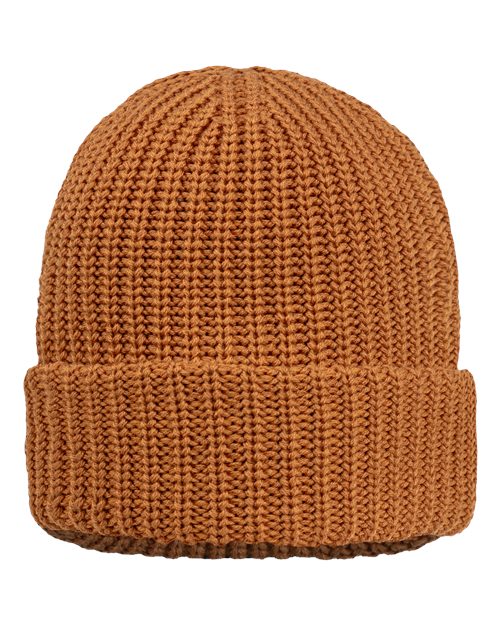 12" Chunky Cuffed Beanie - Coyote Brown