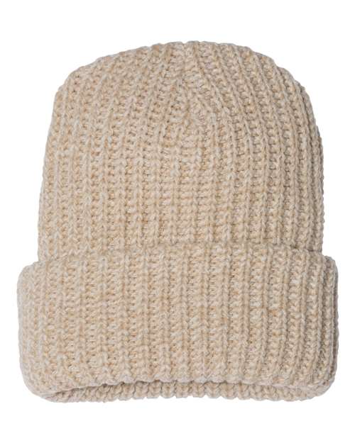 12" Chunky Cuffed Beanie - Oatmeal
