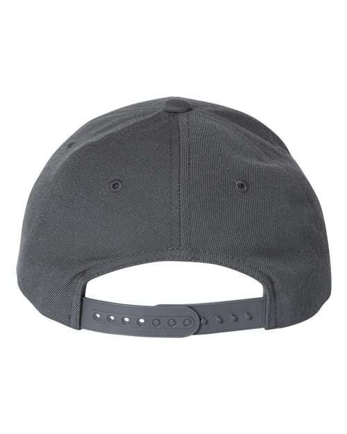 Premium Curved Bill Snapback Cap - Dark Grey