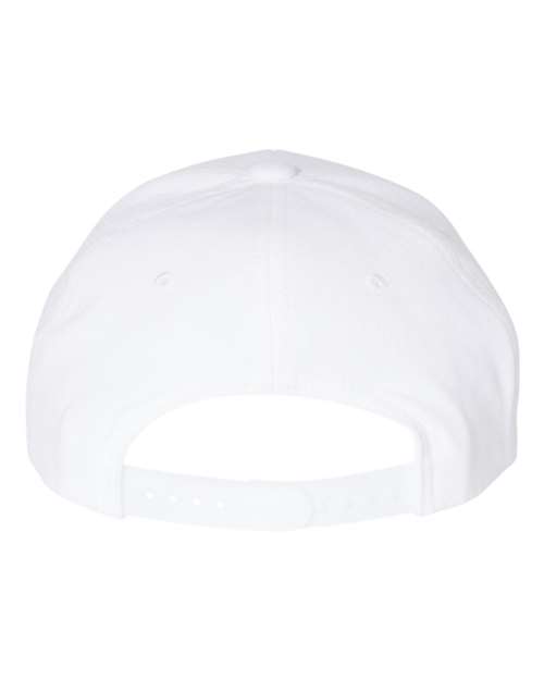Premium Curved Bill Snapback Cap - White