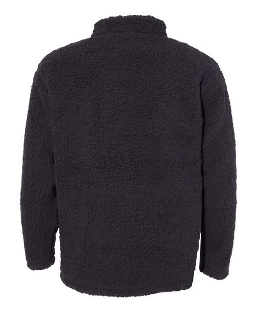 Men's Sherpa Quarter-Zip Pullover - Black