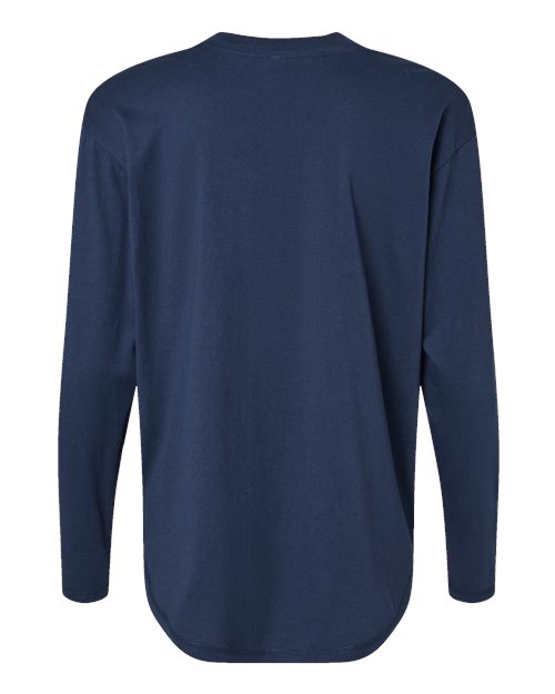 Women's Fine Jersey Long Sleeve Tee - Denim