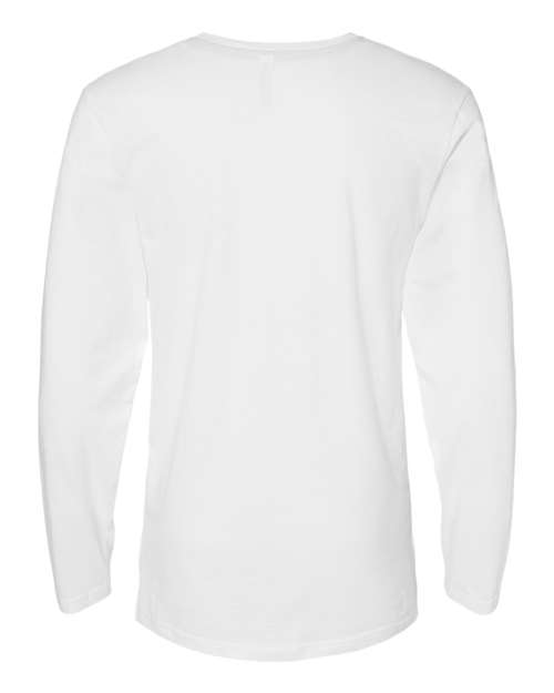 Men's Fine Jersey Long Sleeve Tee - White