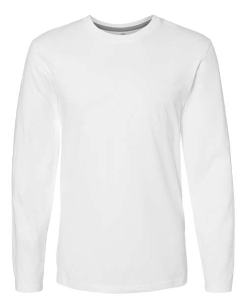 Men's Fine Jersey Long Sleeve Tee - White