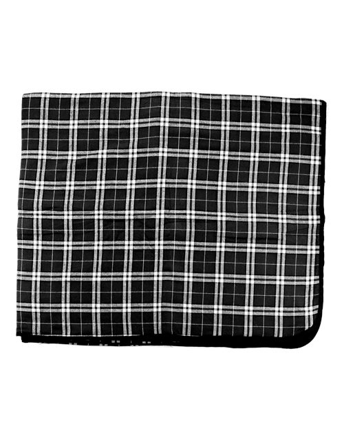 Flannel Blanket - Black/ White