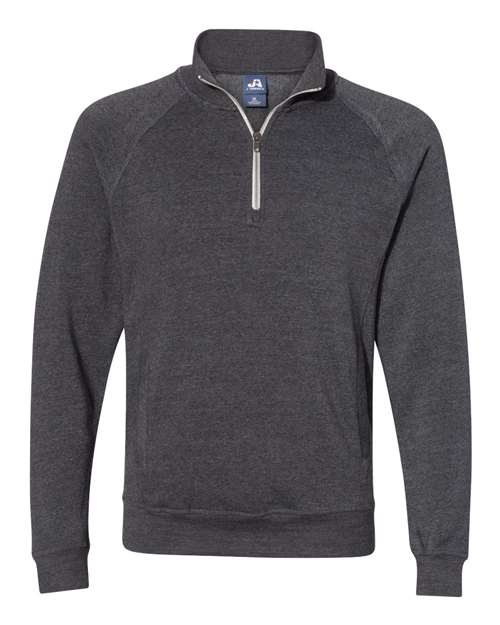 Men's Triblend Quarter-Zip Sweatshirt - Black Triblend