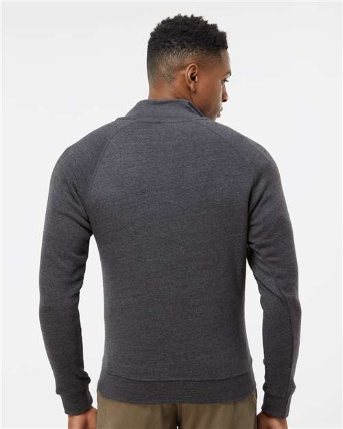 Men's Triblend Quarter-Zip Sweatshirt - Black Triblend