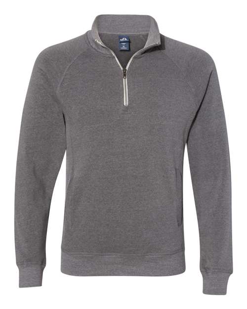 Men's Triblend Quarter-Zip Sweatshirt - Smoke Triblend