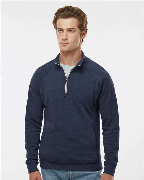 Men's Triblend Quarter-Zip Sweatshirt - True Navy Triblend