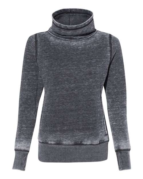 Women’s Zen Fleece Cowl Neck Sweatshirt - Dark Smoke