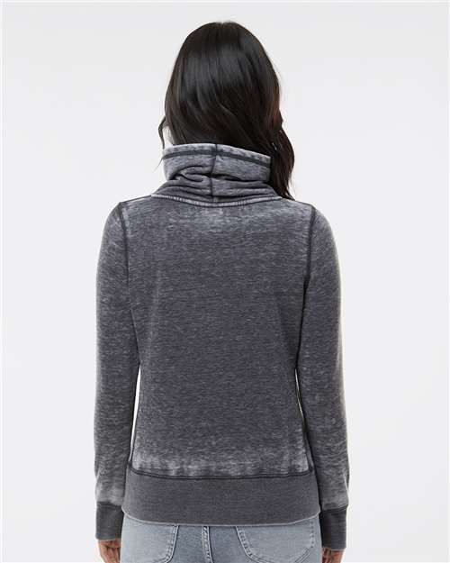 Women’s Zen Fleece Cowl Neck Sweatshirt - Dark Smoke