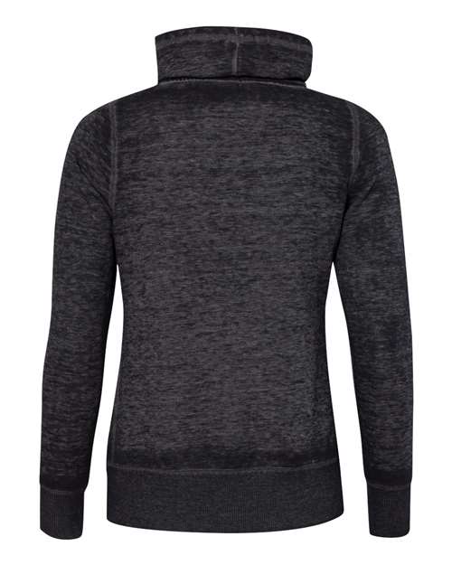 Women’s Zen Fleece Cowl Neck Sweatshirt - Twisted Black