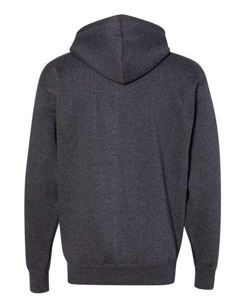 Men's Premium Full-Zip Hooded Sweatshirt - Charcoal Heather