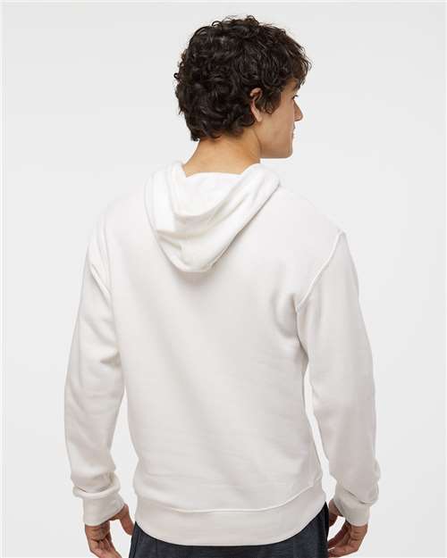 Men's Triblend Fleece Hooded Sweatshirt - Antique White Triblend