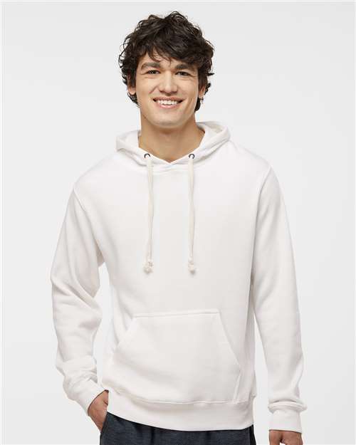 Men's Triblend Fleece Hooded Sweatshirt - Antique White Triblend