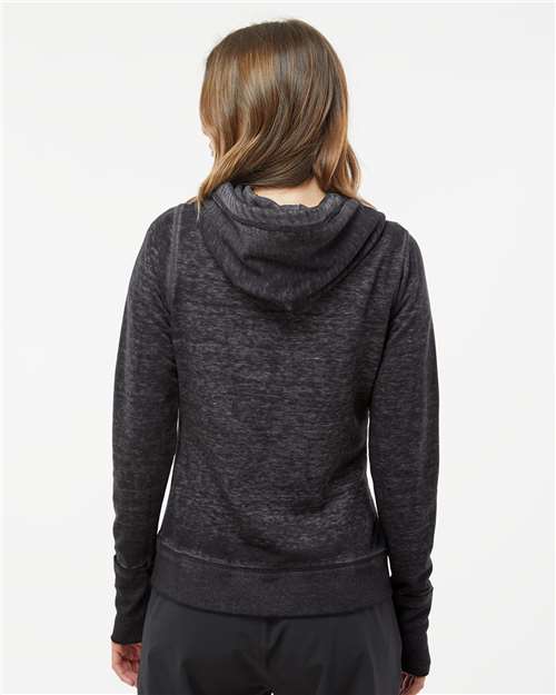 Women's Zen Fleece Full-Zip Hooded Sweatshirt - Twisted Black