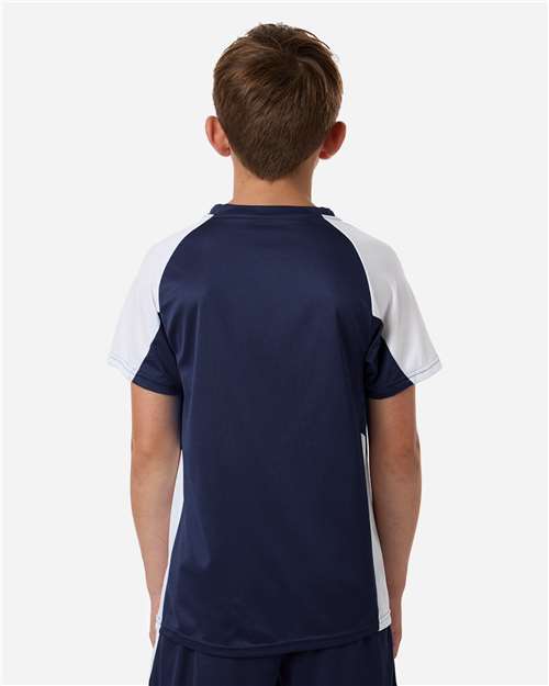 Youth Cutter Jersey - Navy/ White