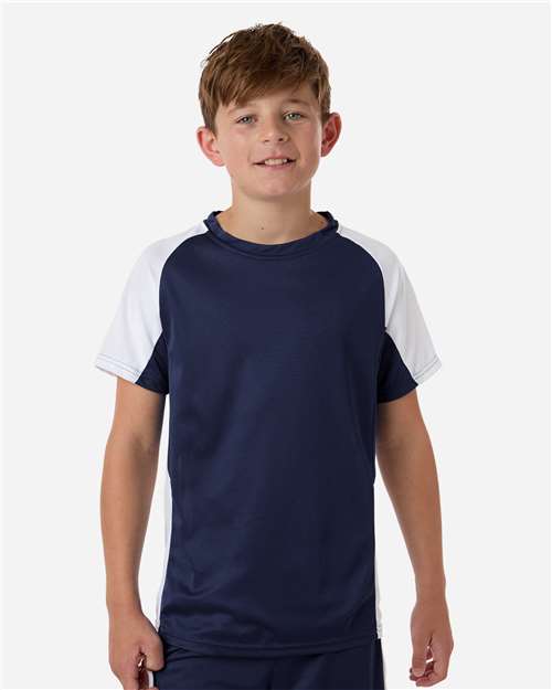 Youth Cutter Jersey - Navy/ White
