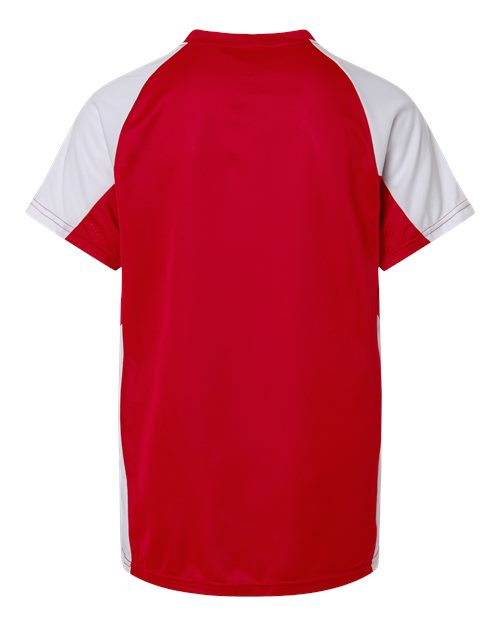 Youth Cutter Jersey - Red/ White
