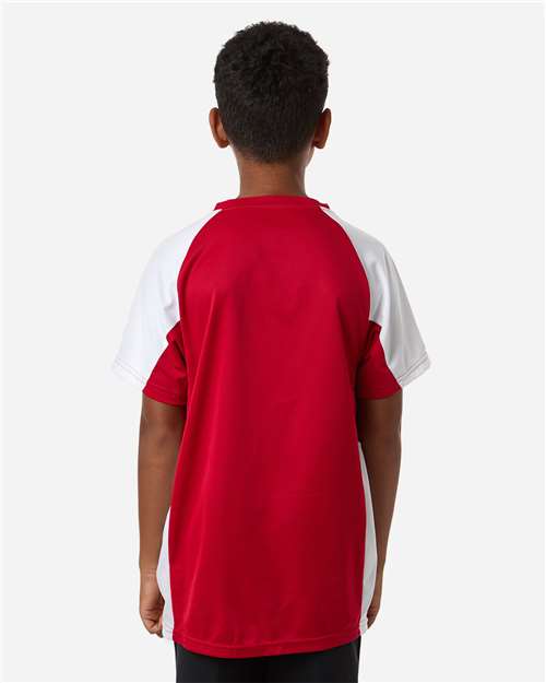 Youth Cutter Jersey - Red/ White