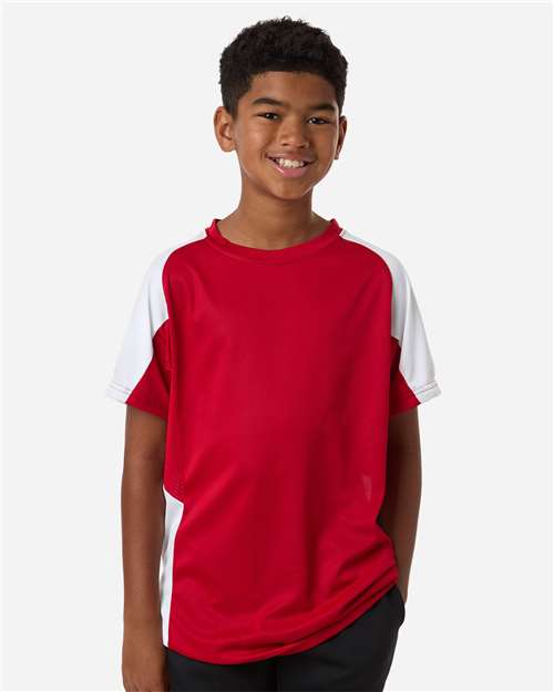 Youth Cutter Jersey - Red/ White