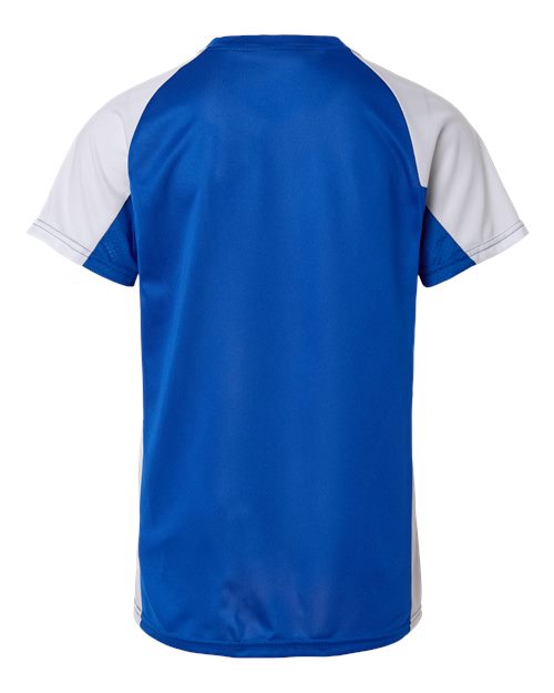 Youth Cutter Jersey - Royal/ White