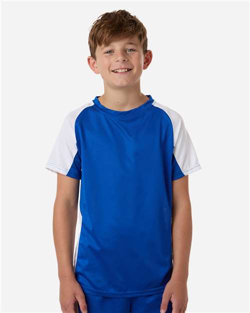 Youth Cutter Jersey - Royal/ White