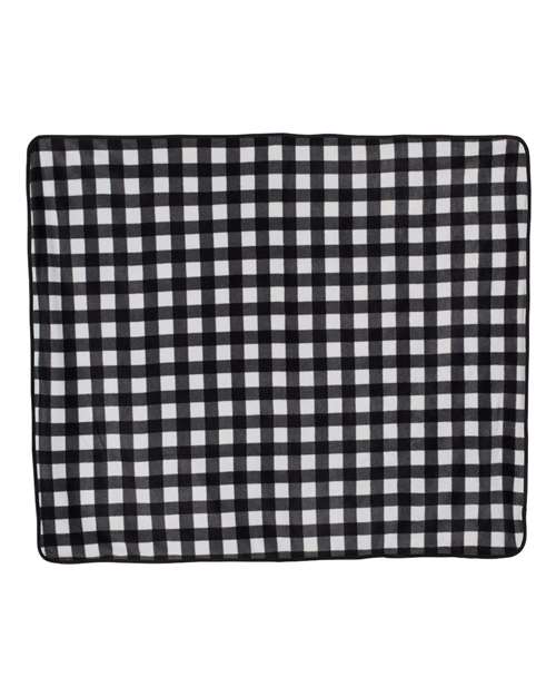 Polyester/Nylon Patterned Picnic Blanket - White Buffalo