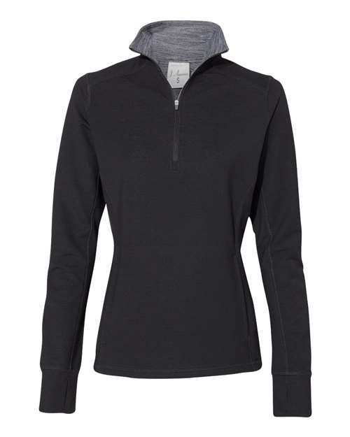 Women’s Omega Stretch Quarter-Zip Pullover - Black Triblend