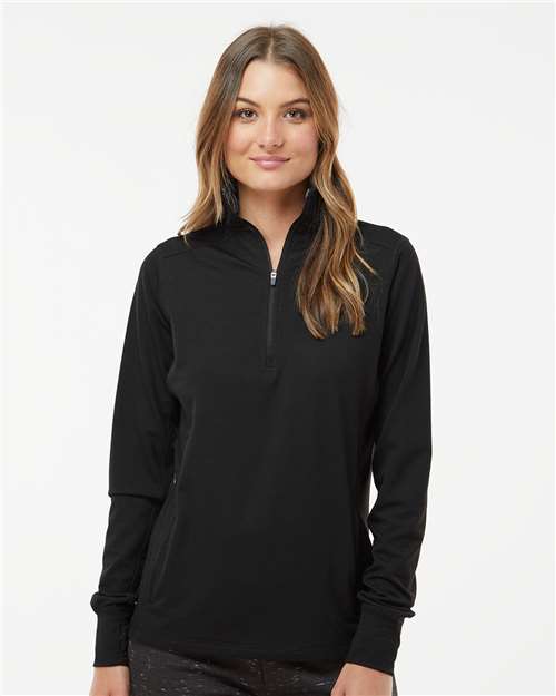 Women’s Omega Stretch Quarter-Zip Pullover - Black Triblend