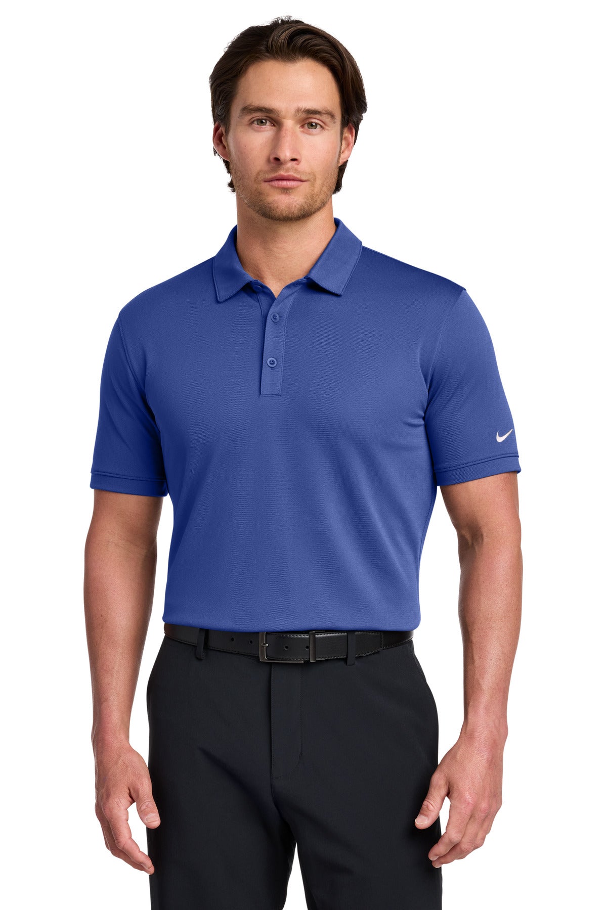 Nike Dri-FIT Solid Icon Pique Modern Fit Polo - Deep Royal Blue