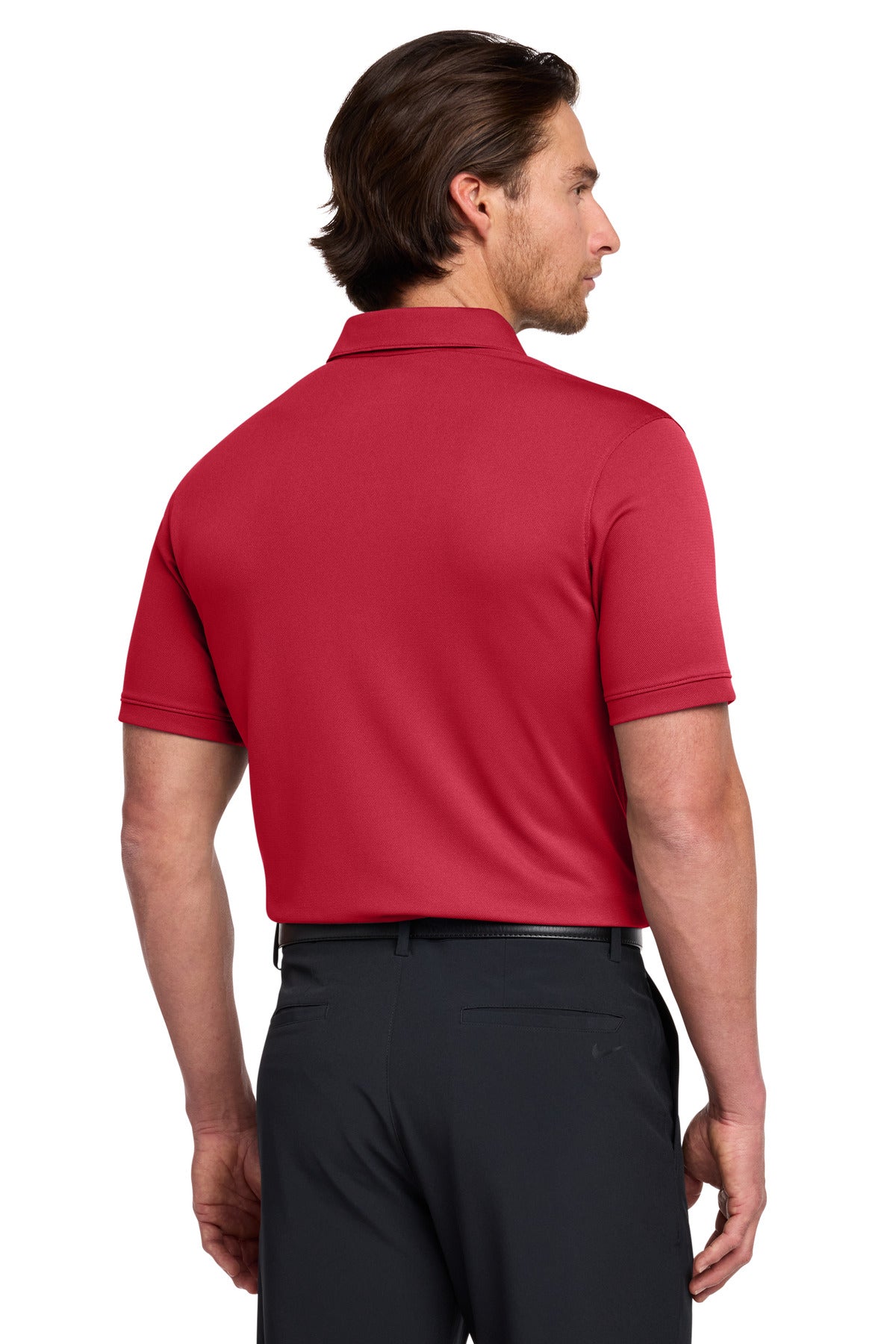 Nike Dri-FIT Solid Icon Pique Modern Fit Polo - Gym Red