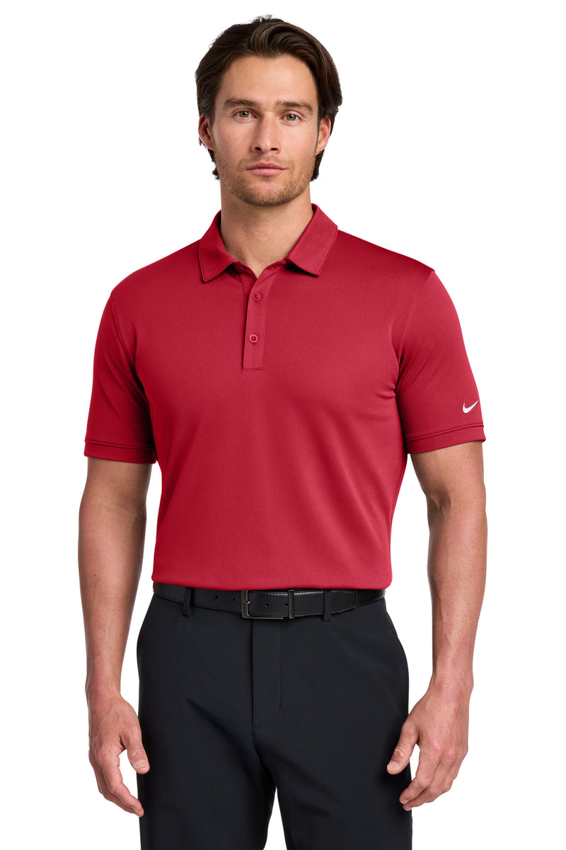 Nike Dri-FIT Solid Icon Pique Modern Fit Polo - Gym Red