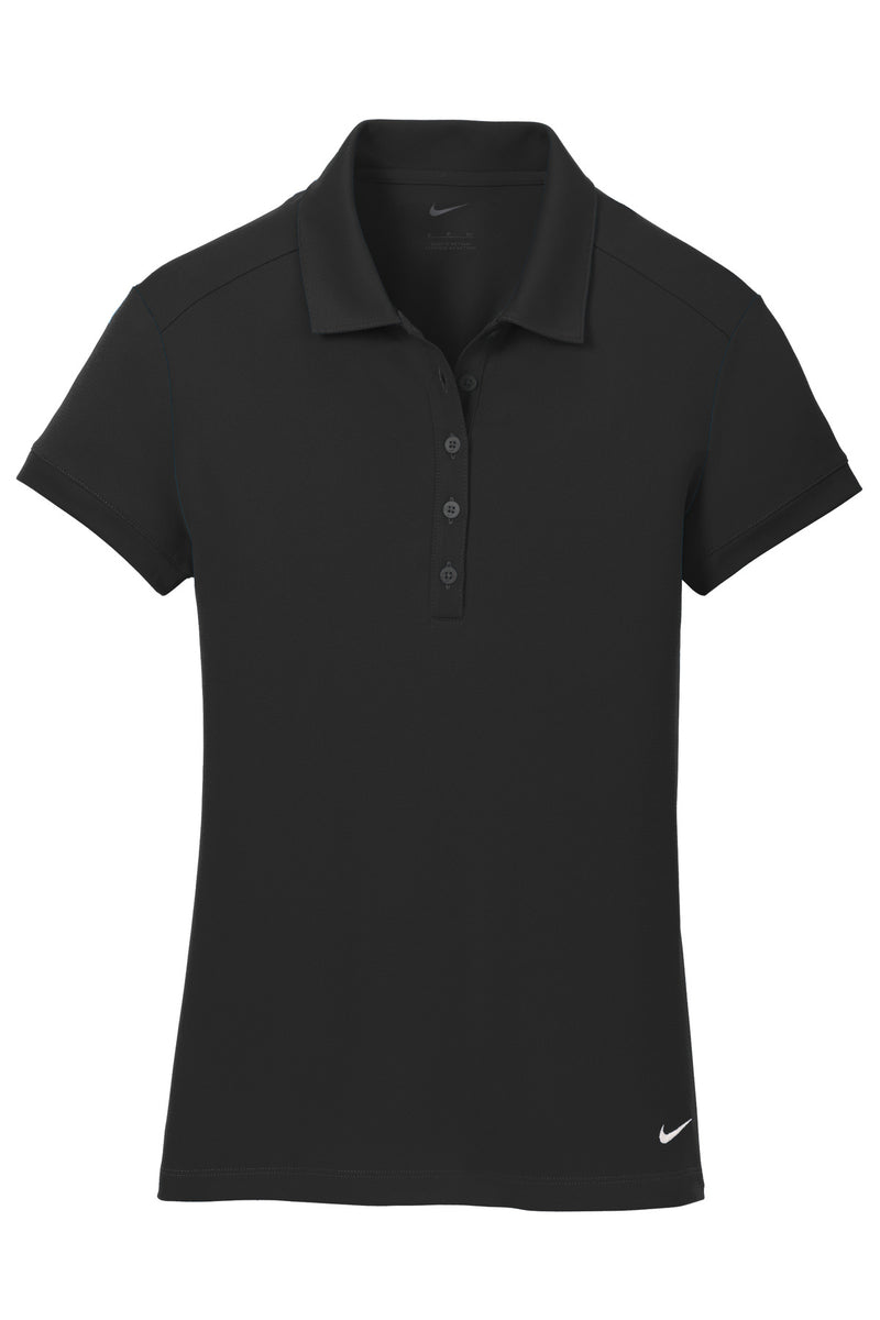 Nike Women's Dri-FIT Solid Icon Pique Modern Fit Polo - Black