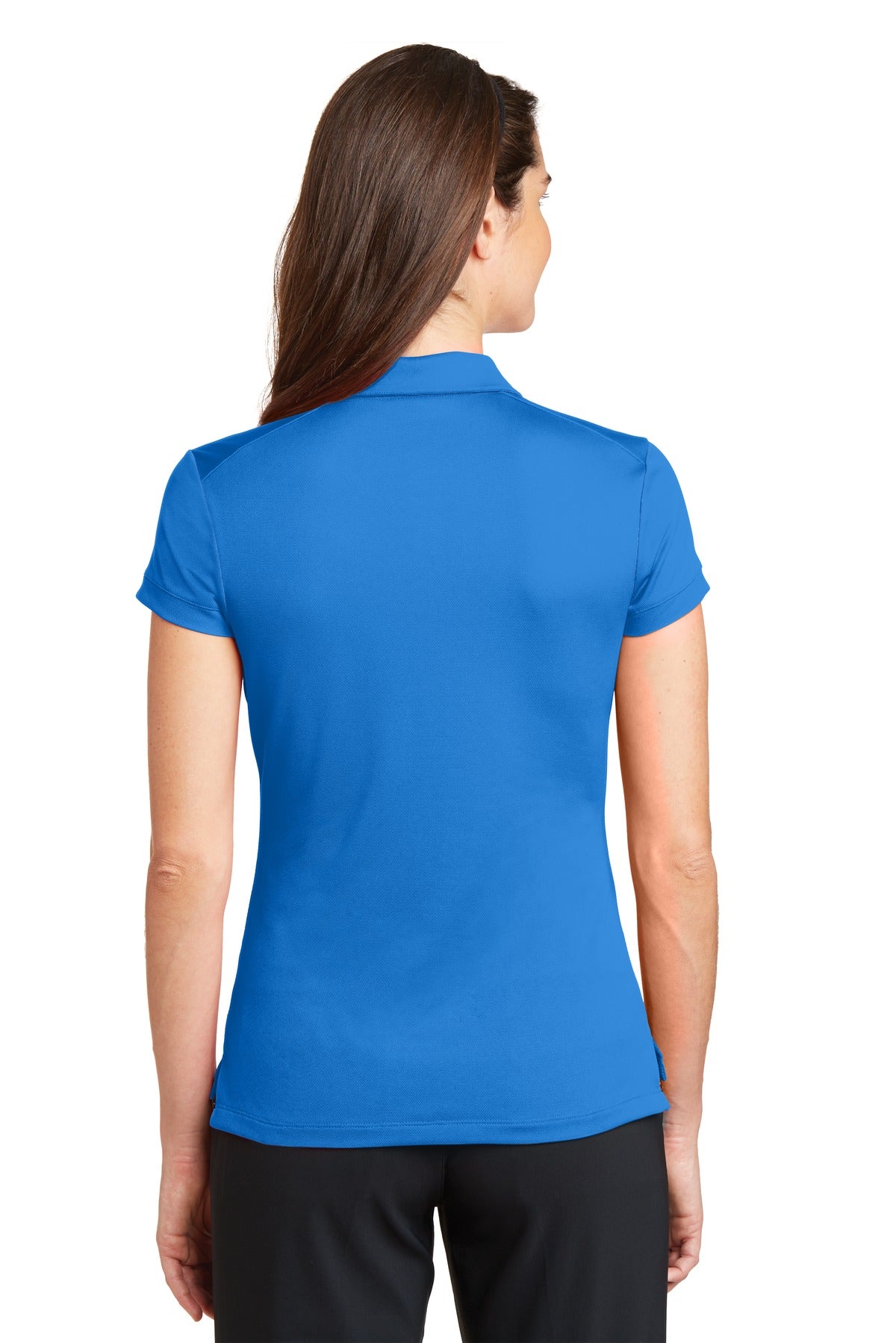 Nike Women's Dri-FIT Solid Icon Pique Modern Fit Polo - Light Photo Blue