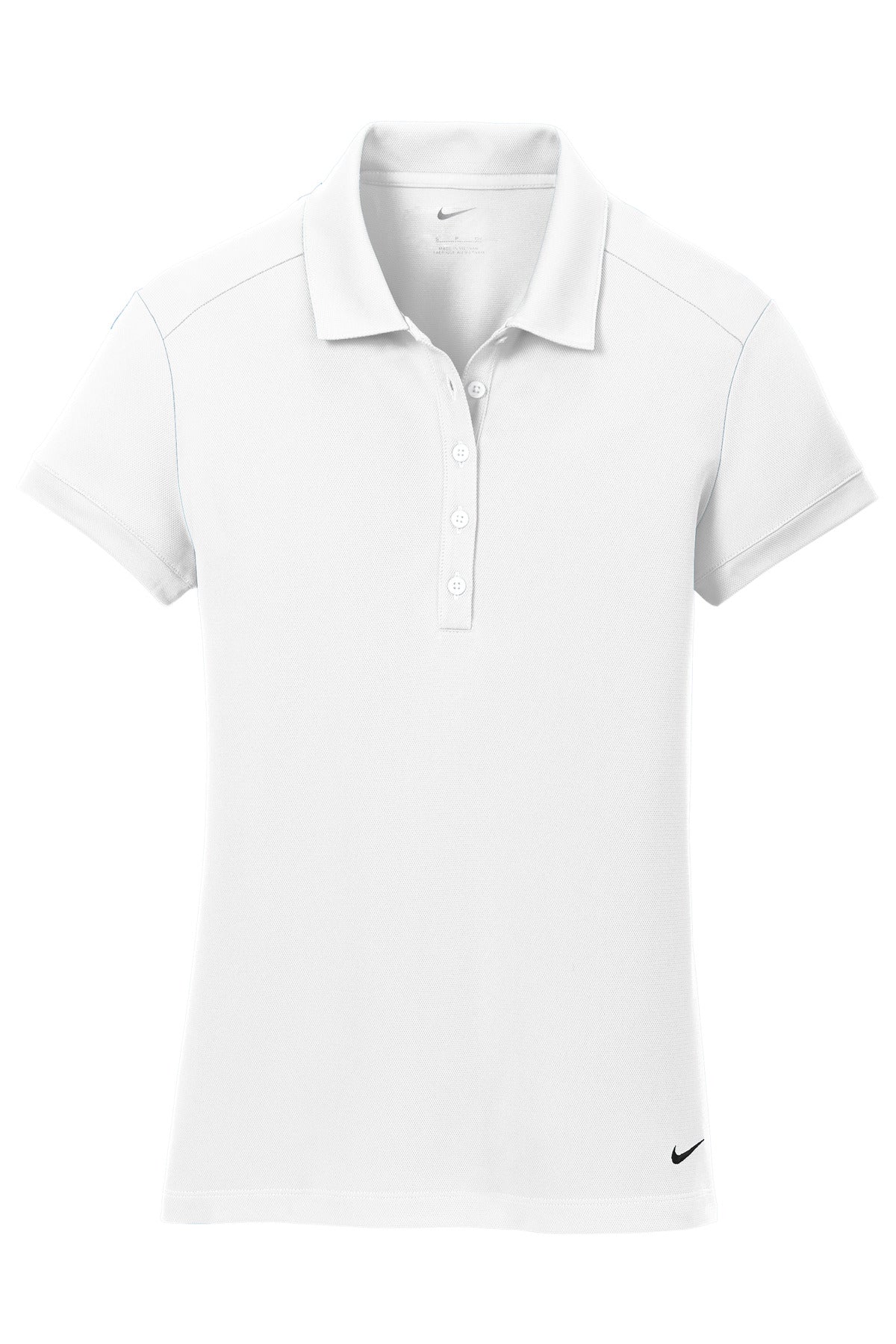 Nike Women's Dri-FIT Solid Icon Pique Modern Fit Polo - White