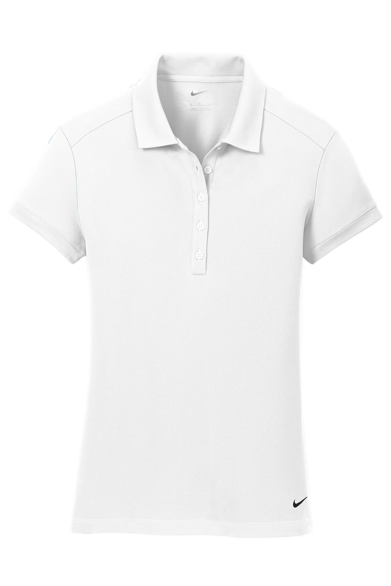 Nike Women's Dri-FIT Solid Icon Pique Modern Fit Polo - White