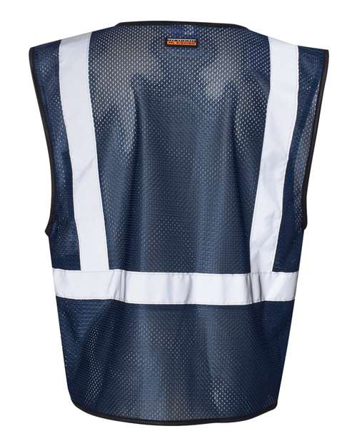 Unisex EV Series® Enhanced Visibility Non-ANSI Vest - Navy Blue - B127