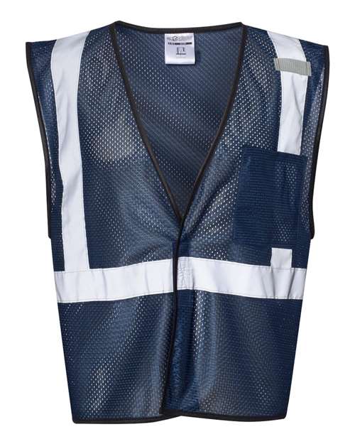 Unisex EV Series® Enhanced Visibility Non-ANSI Vest - Navy Blue - B127