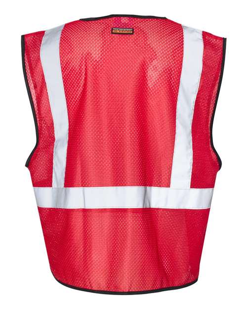 Unisex EV Series® Enhanced Visibility Non-ANSI Vest - Red - B122
