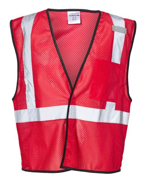Unisex EV Series® Enhanced Visibility Non-ANSI Vest - Red - B122